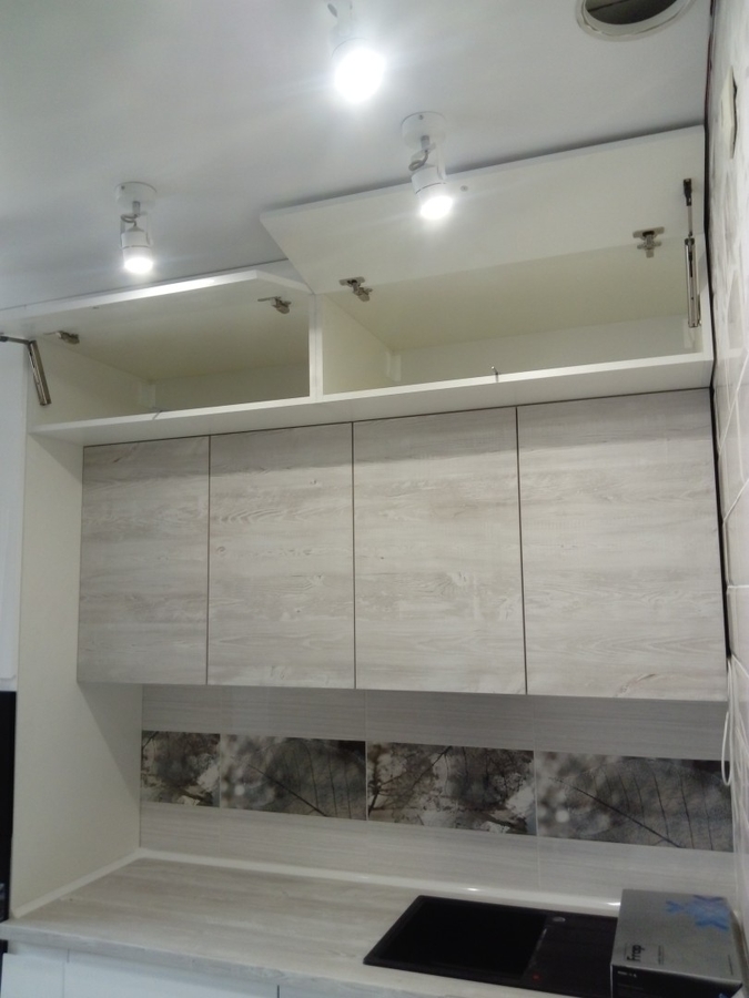 Белый кухонный гарнитур-Кухня МДФ в эмали «Модель 429»-фото5