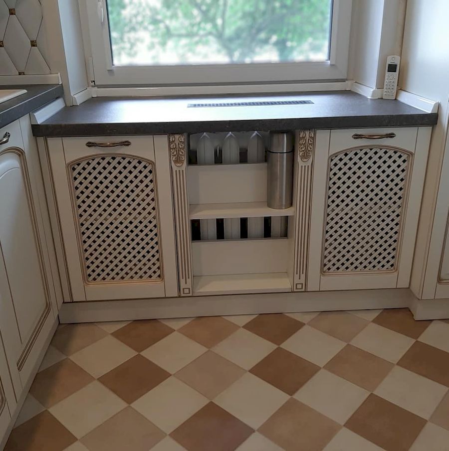 Белый кухонный гарнитур-Кухня МДФ в эмали «Модель 656»-фото4