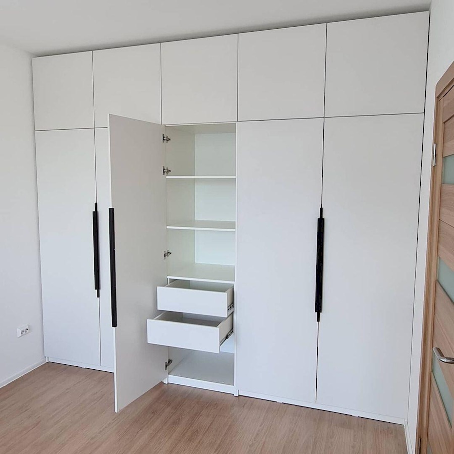 Встроенные шкафы-Встраиваемый шкаф в спальню на заказ «Модель 14»-фото4