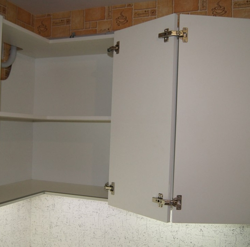Белый кухонный гарнитур-Кухня МДФ в эмали «Модель 286»-фото10