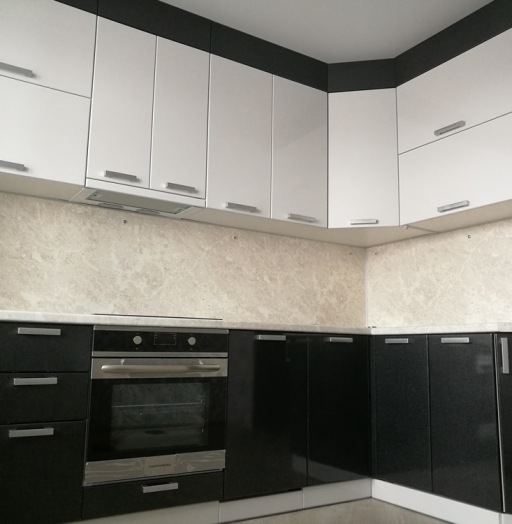 Белый кухонный гарнитур-Кухня МДФ в ПВХ «Модель 520»-фото3