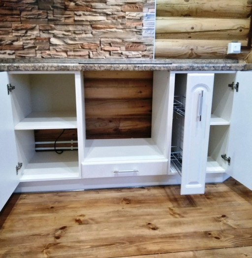 Белый кухонный гарнитур-Кухня МДФ в эмали «Модель 546»-фото8