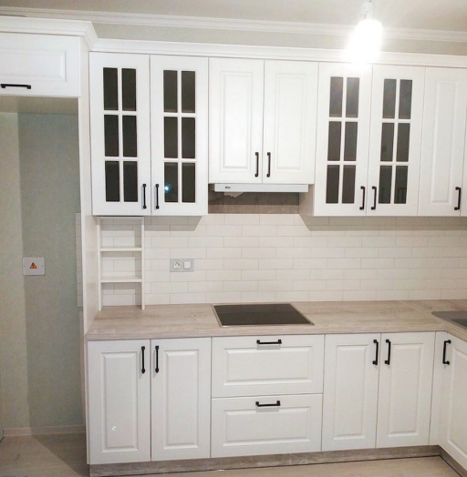 Белый кухонный гарнитур-Кухня МДФ в ПВХ «Модель 598»-фото5